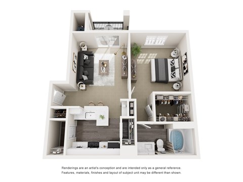 1 bed 1 bath at Limestone Ranch Apartments, Lewisville, TX, 75067